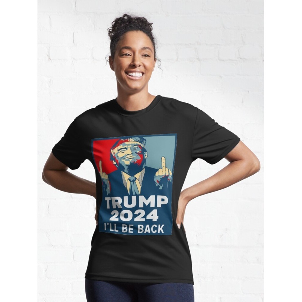 Trump 2024 I'M BACK! Graphic T-Shirt Black‎ Political Tee
